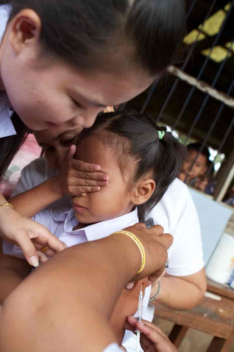 Vaksinering i Laos