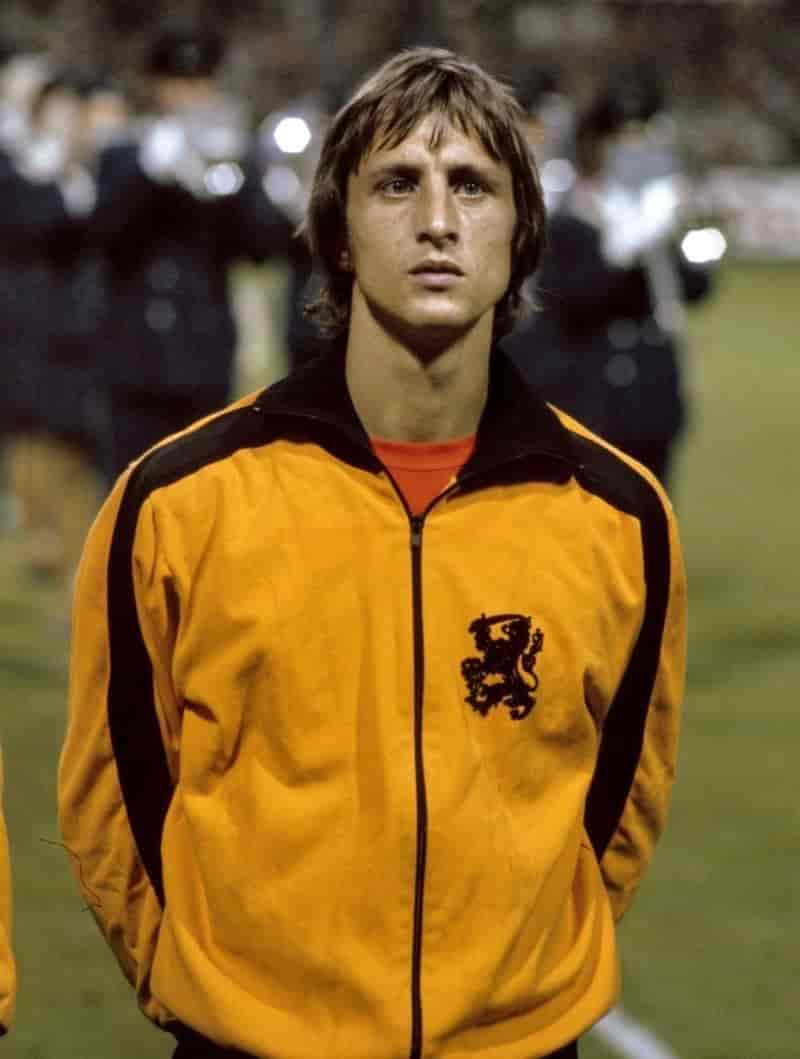 Johan Cruyff  for Nederland 16. august 1973