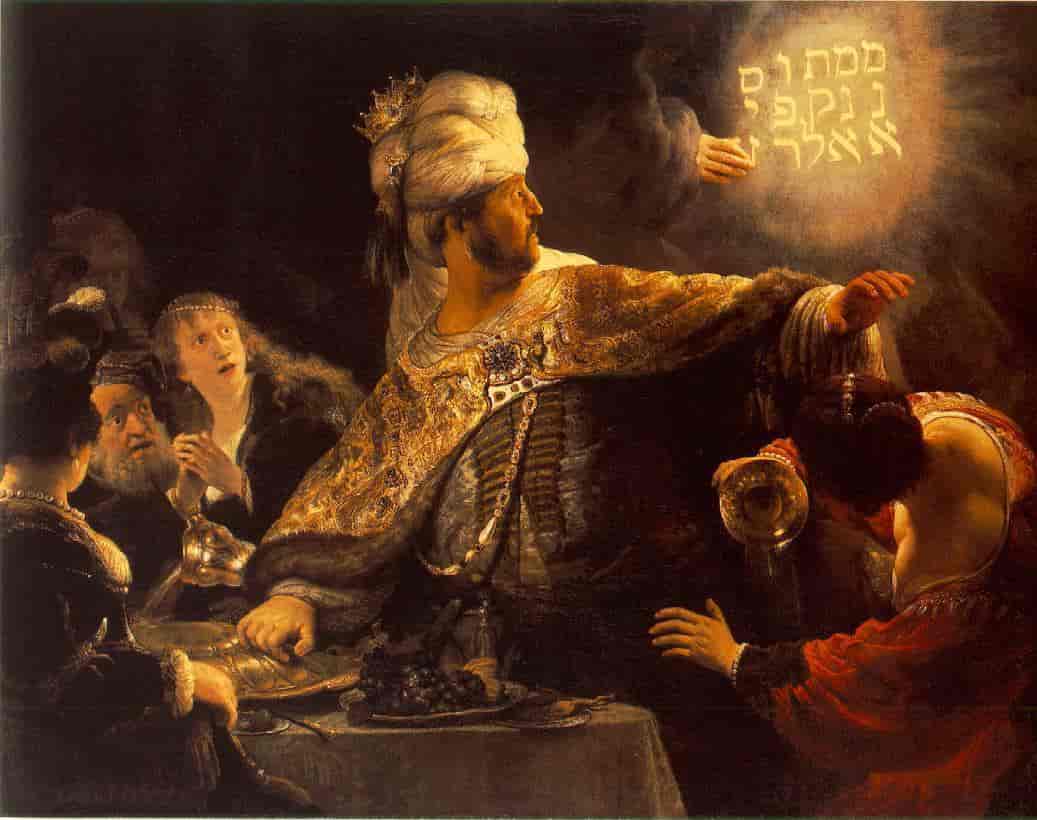 Rembrandt (1606–1669) Belsasars gjestebud.