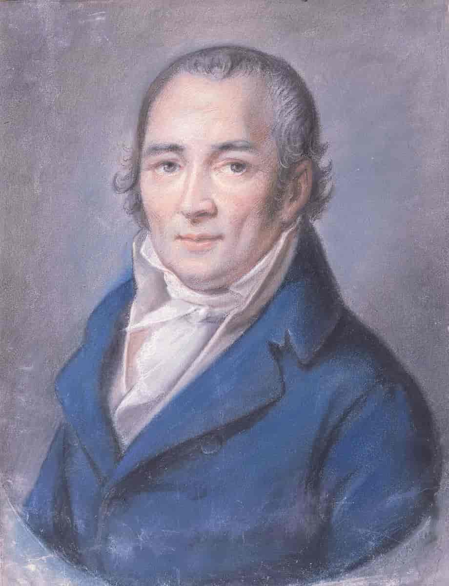 Johann Peter Hebel malt av Philipp Jakob Becker (1795)