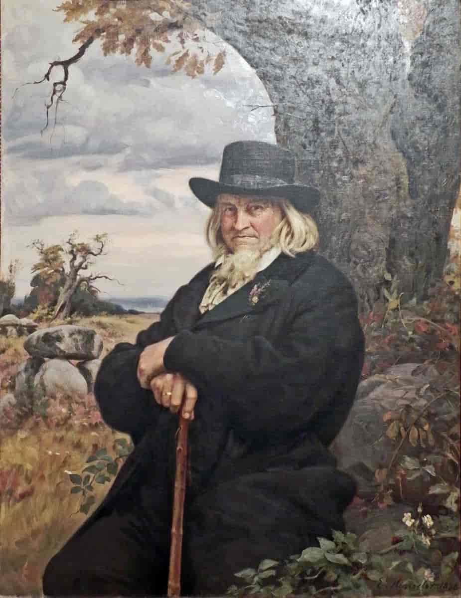 Hoffmann von Fallersleben malt av Ernst Henseler
