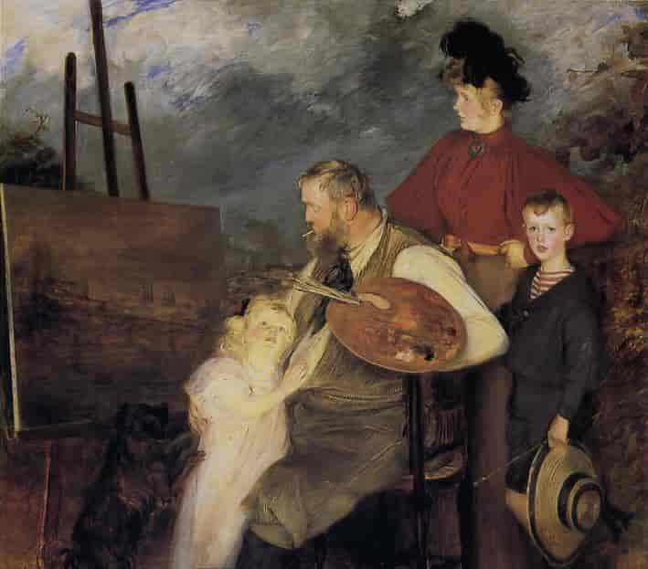 Thaulow og familien