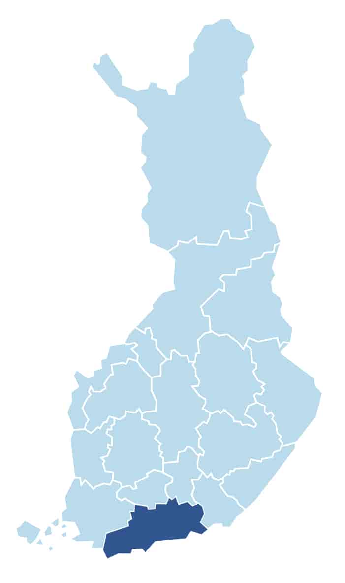 Det finske landskapet Nyland
