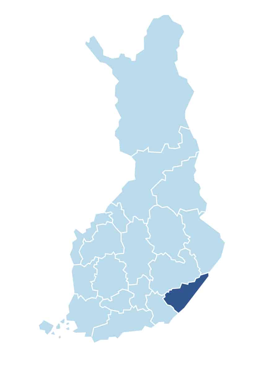 Det finske landskapet Södra Karelen