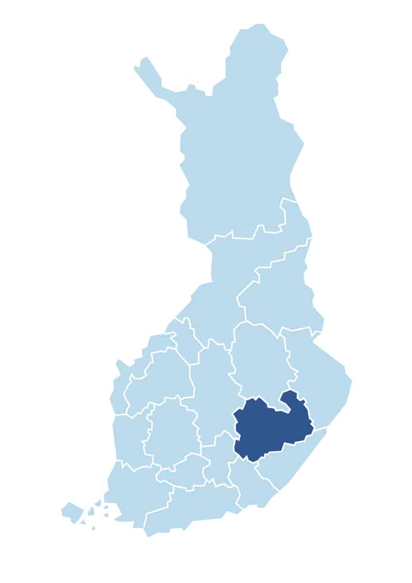 Det finske landskapet Södra Savolax