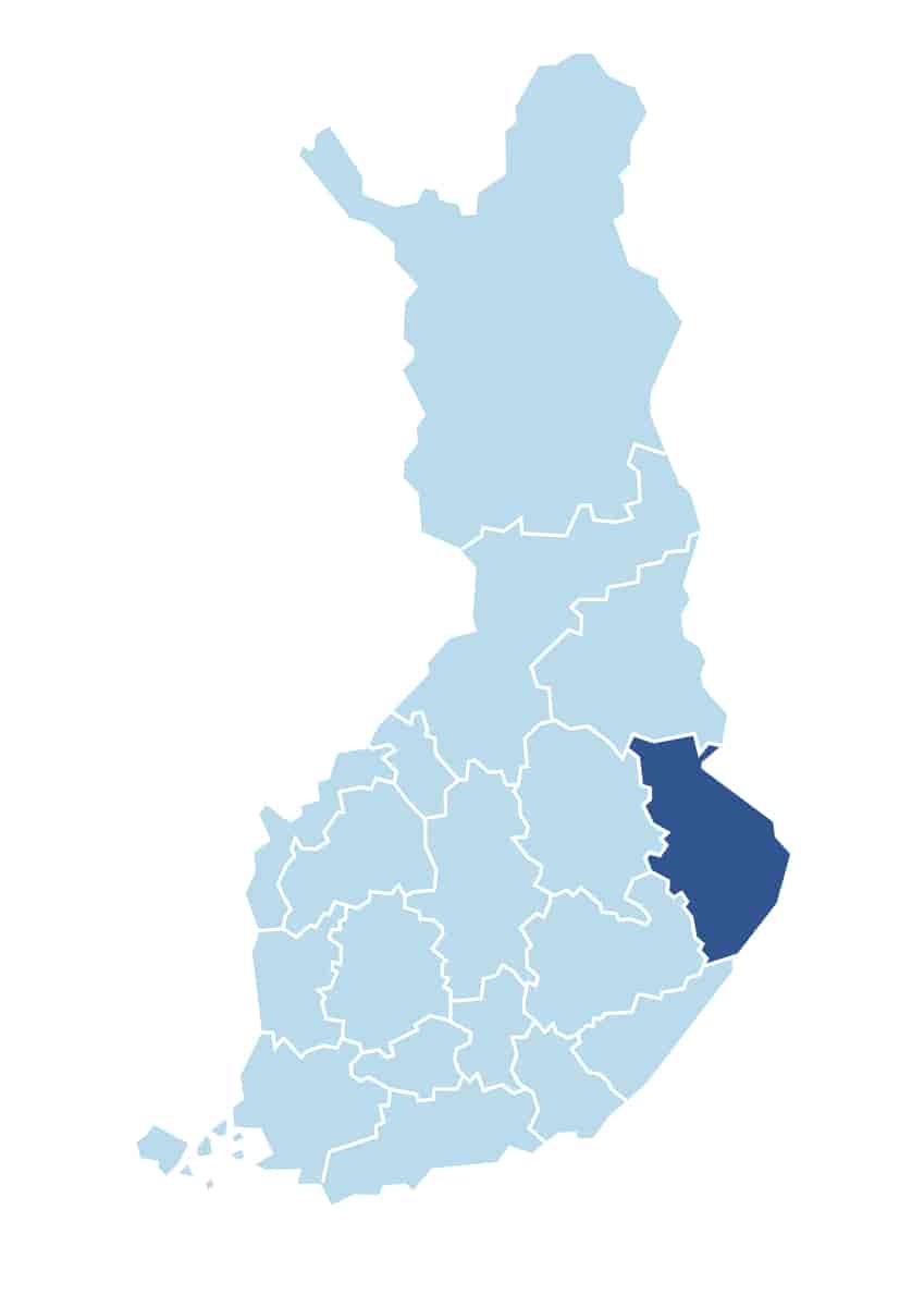 Den finske landskapet Norra Karelen