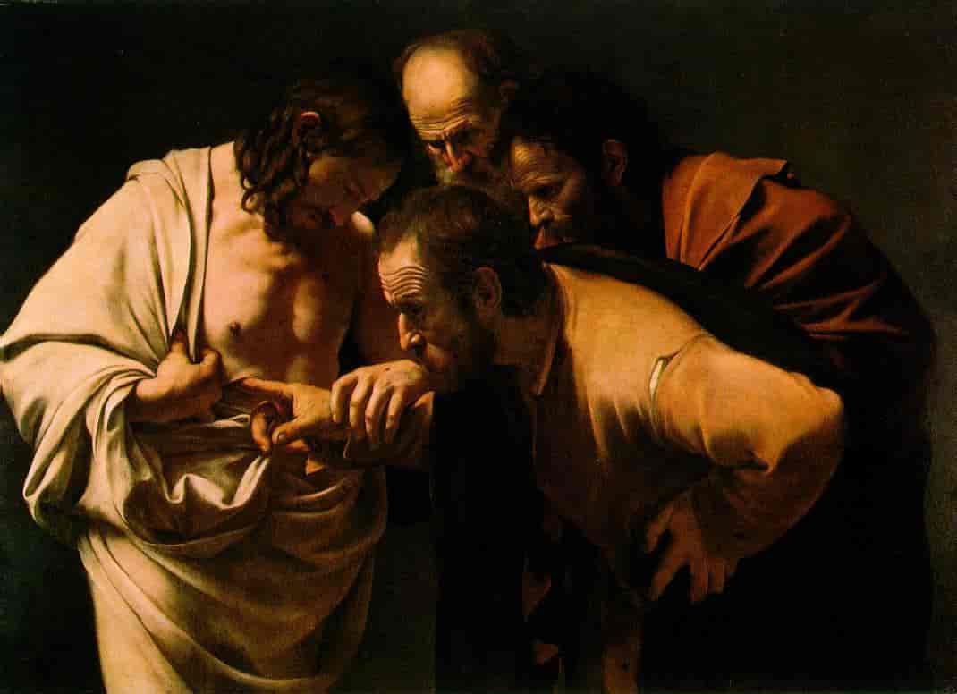 Tomas' vantro. Maleri av Caravaggio fra ca. 1600