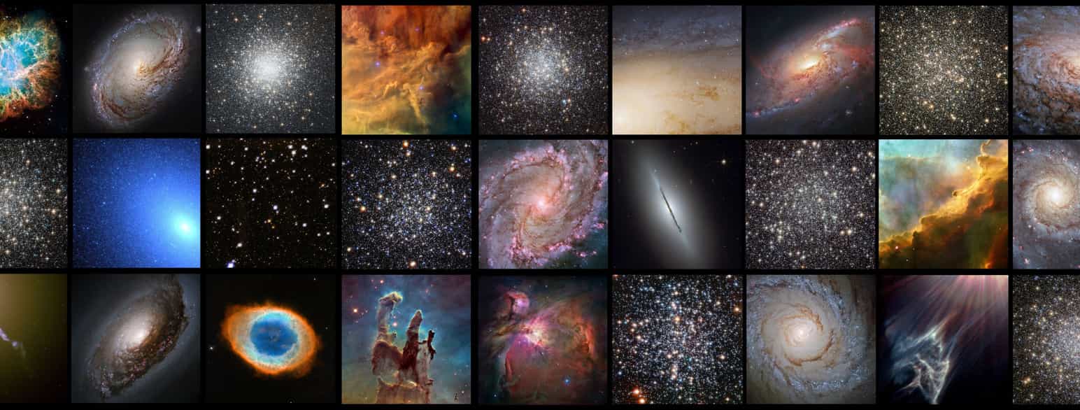 Utvalg av objekter fra Messierkatalogen