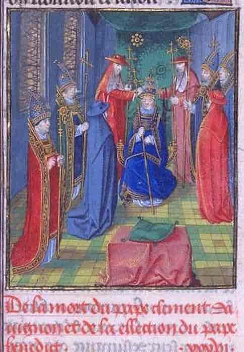 Kroningen av motpave Benedikt 8 i Avignon, 28. september 1394