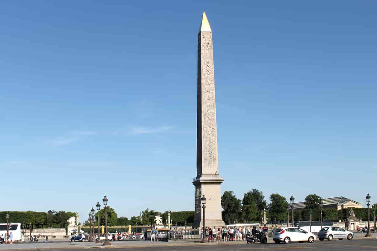 Kleopatras nål,også kalt Luxor-obelisken, Place de la Concorde, Paris