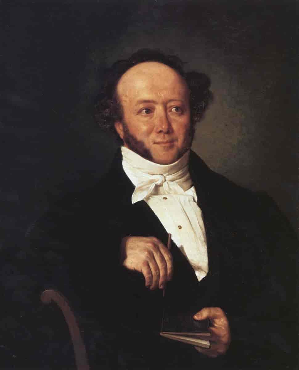 Jeremias Gotthelf malt av Johann Friedrich Dietler (omkring 1844)