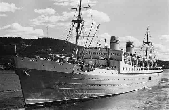 M/S Oslofjord, 18. april 1939
