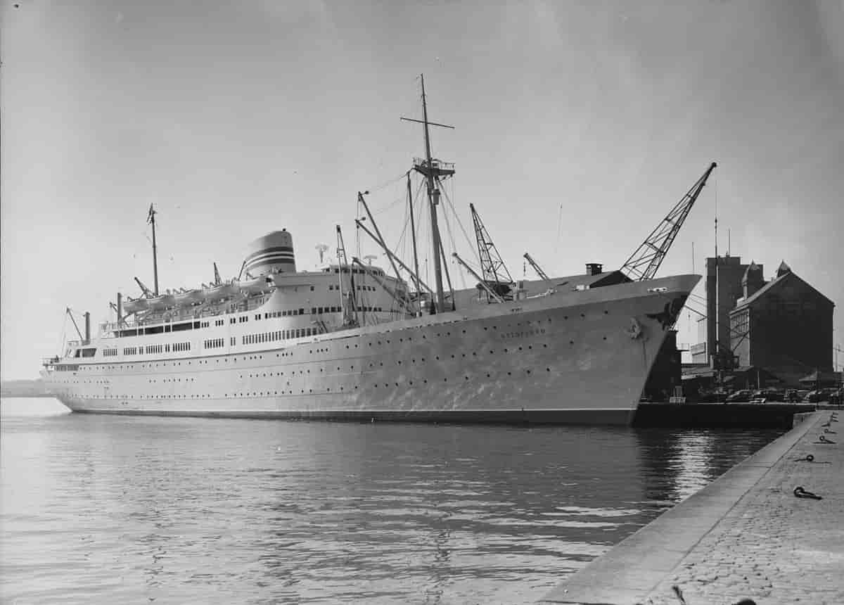 M/S Oslofjord i Oslo, 1. mai 1952