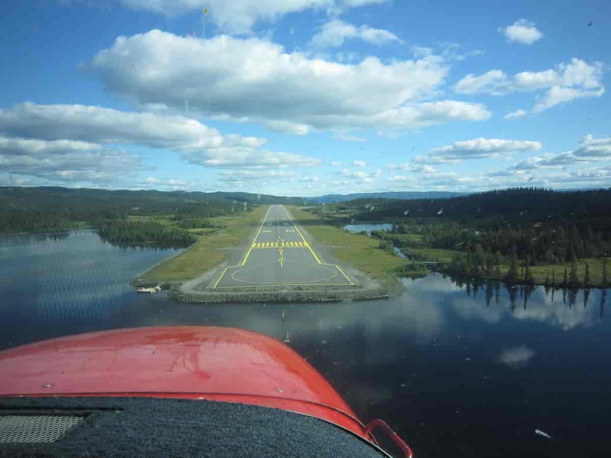 Final approach til Fagernes lufthavn