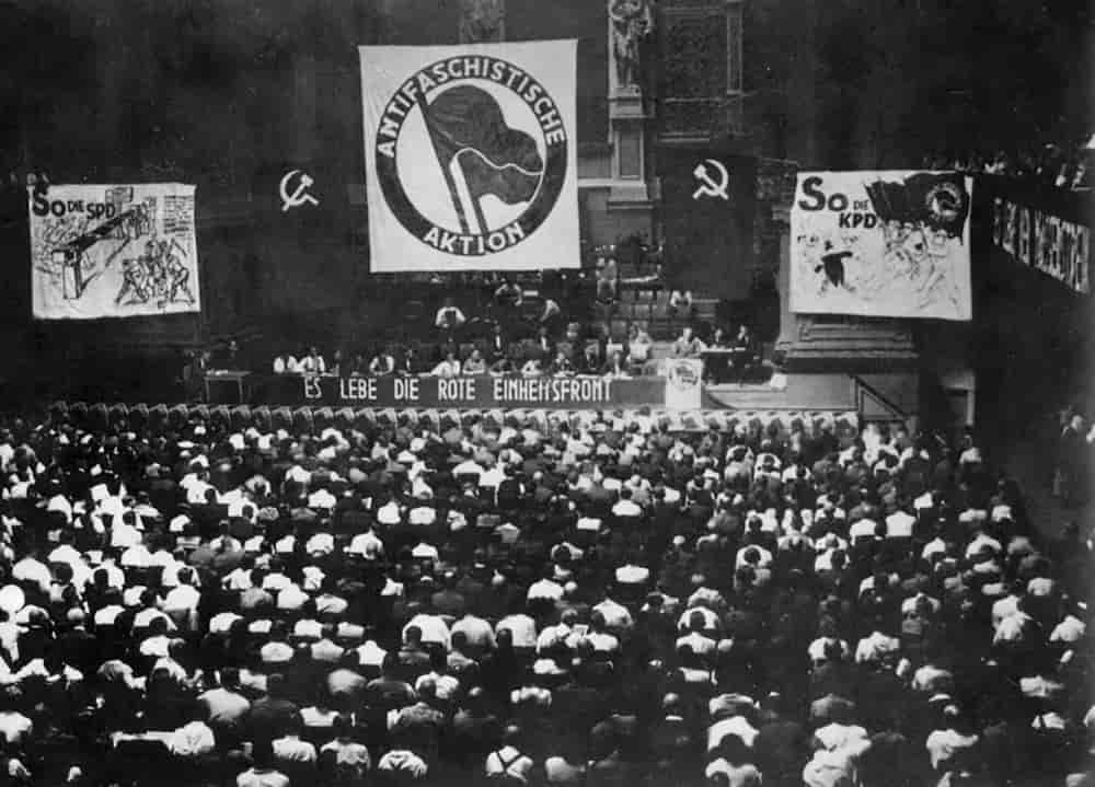 Møte i Antifaschistische Aktion, Tyskland, 1932