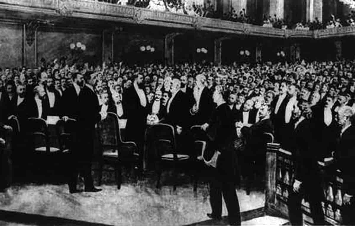 Delegater på den første sionistiske verdenskongressen i Basel i 1897