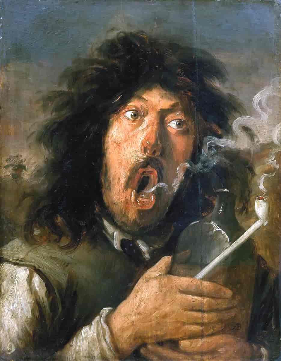Røykeren er et bilde av Joos van Craesbeeck, som er å finne på Louvre. Det er uvisst om dette er et selvportrett eller ei.