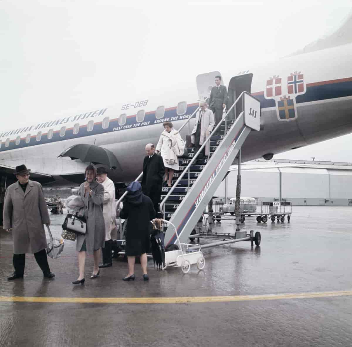 Ankomne passasjerer til Arlanda – ca. 1965
