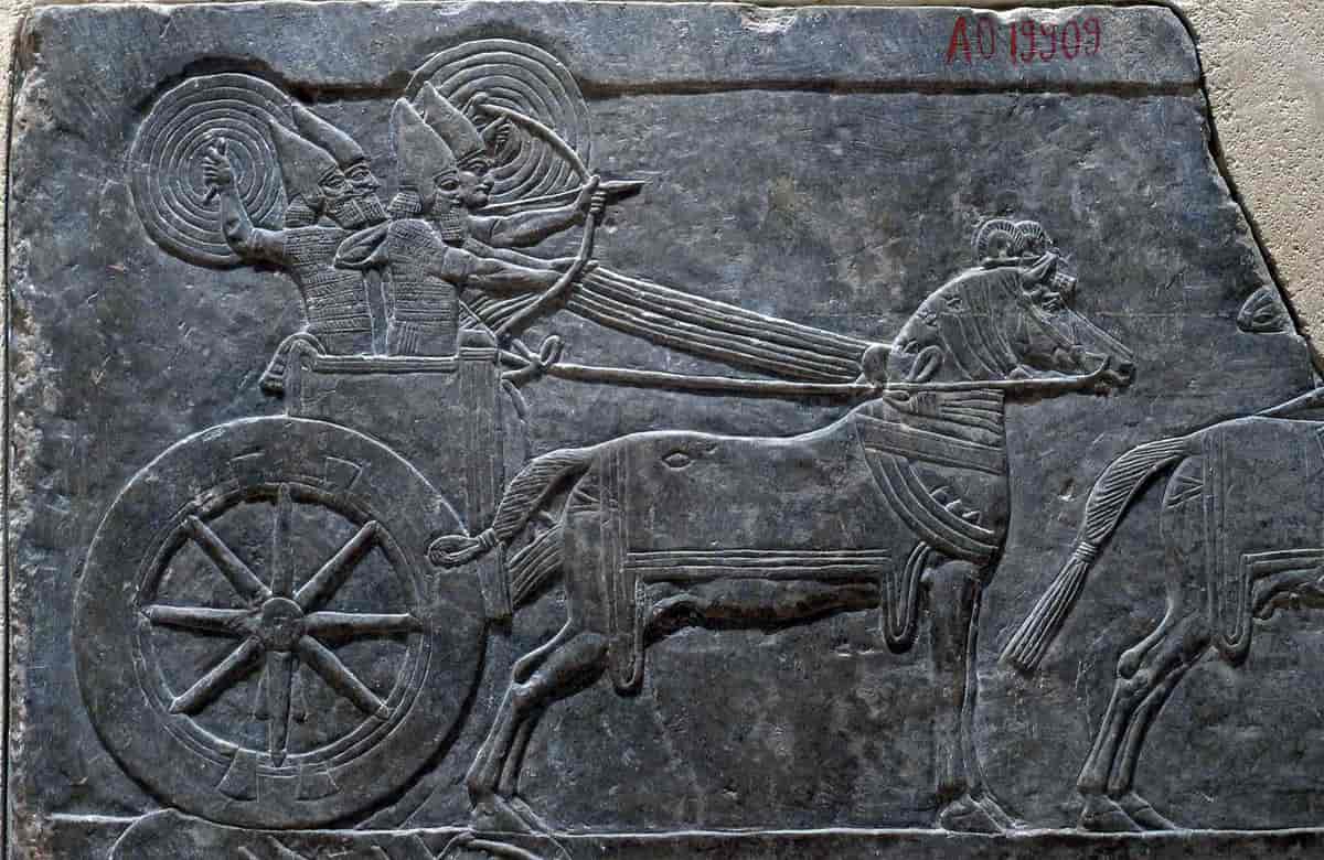 Kong Assurbanipal på jakt (ca. 645 fvt.)