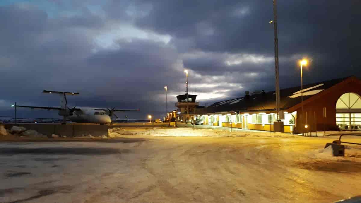 Uværsdag ved Vadsø lufthavn