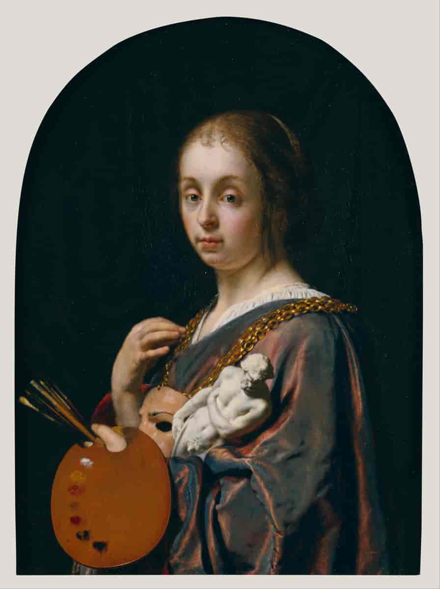 Frans van Mieris the Elder (Dutch - Pictura (An Allegory of Painting)