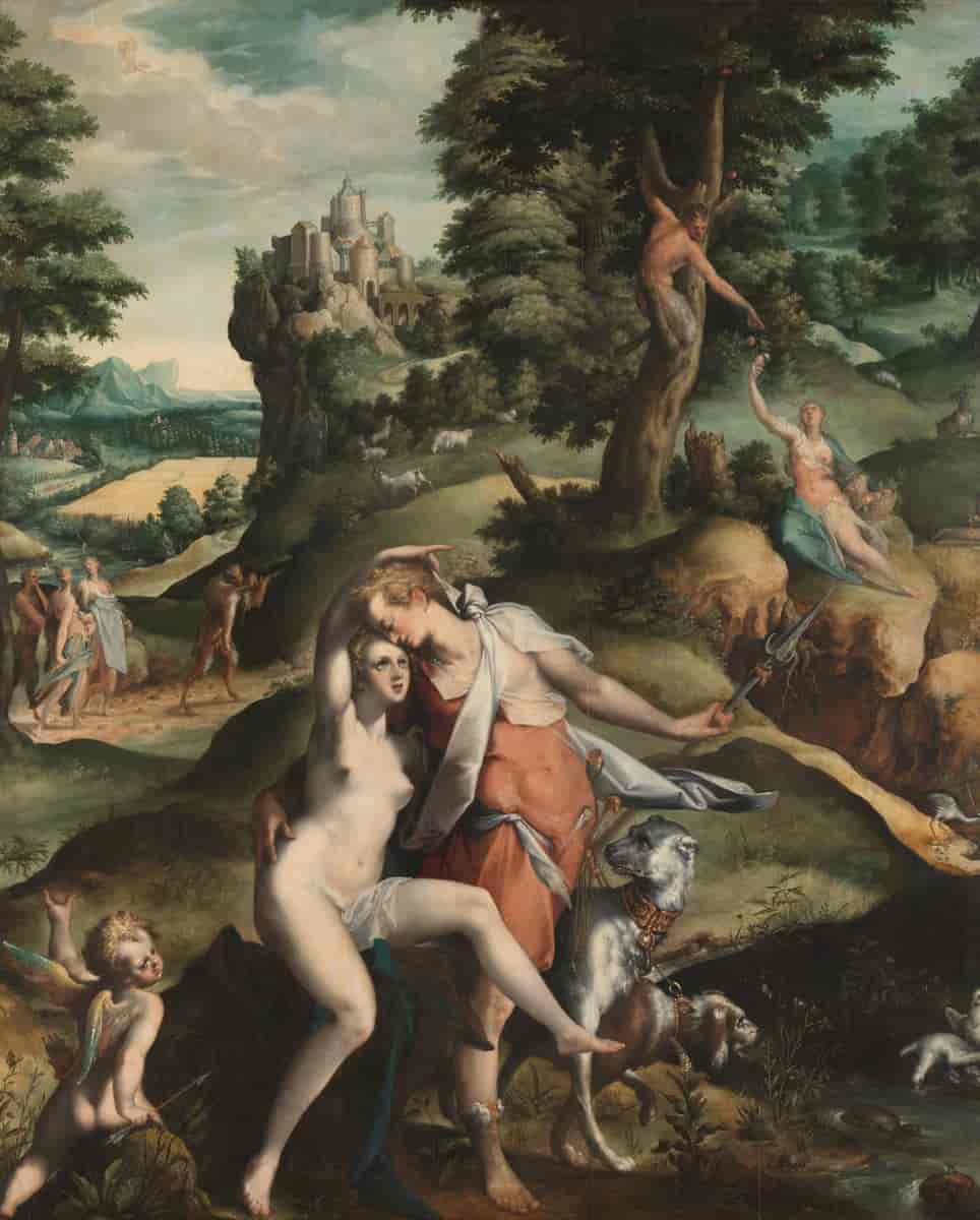 Venus and Adonis,  ca.1585-1590