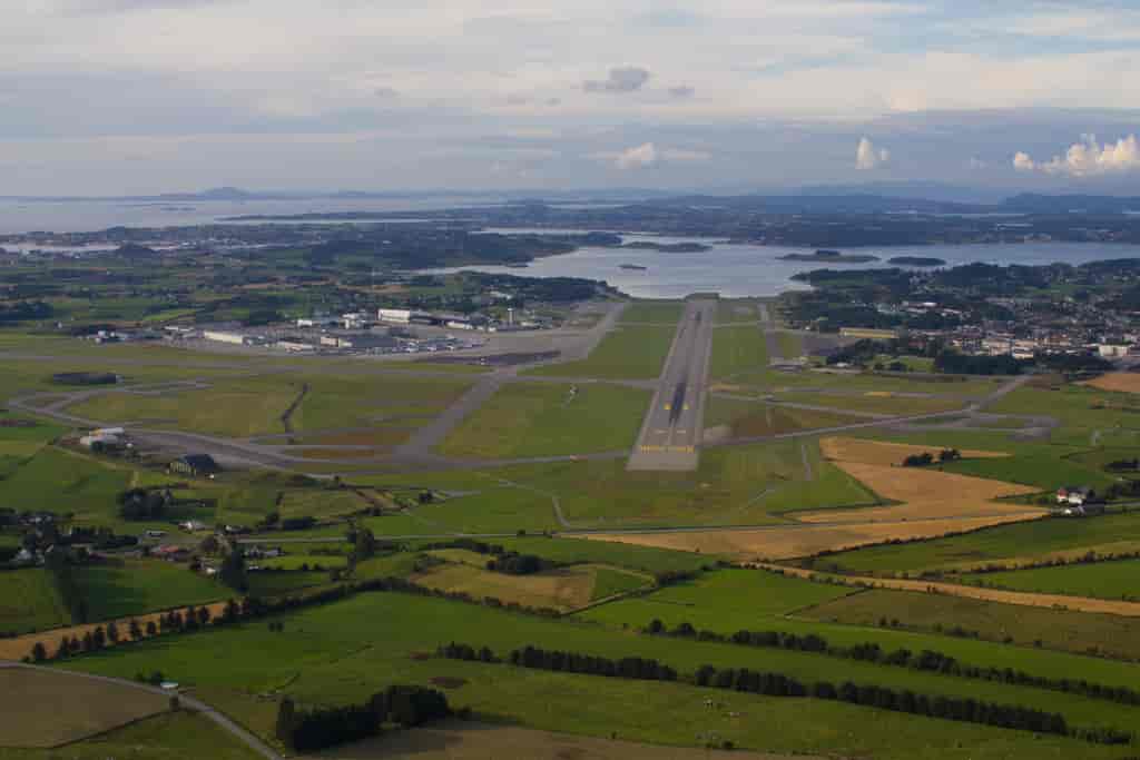 Final approach til Stavanger lufthavn, Sola