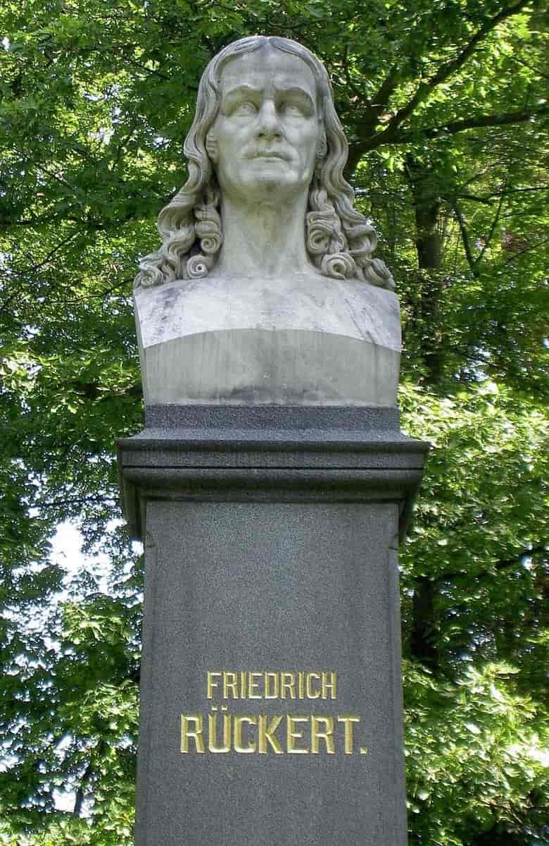 Byste av Friedrich Rückert