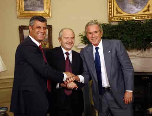 Thaci, Sejdu og Bush
