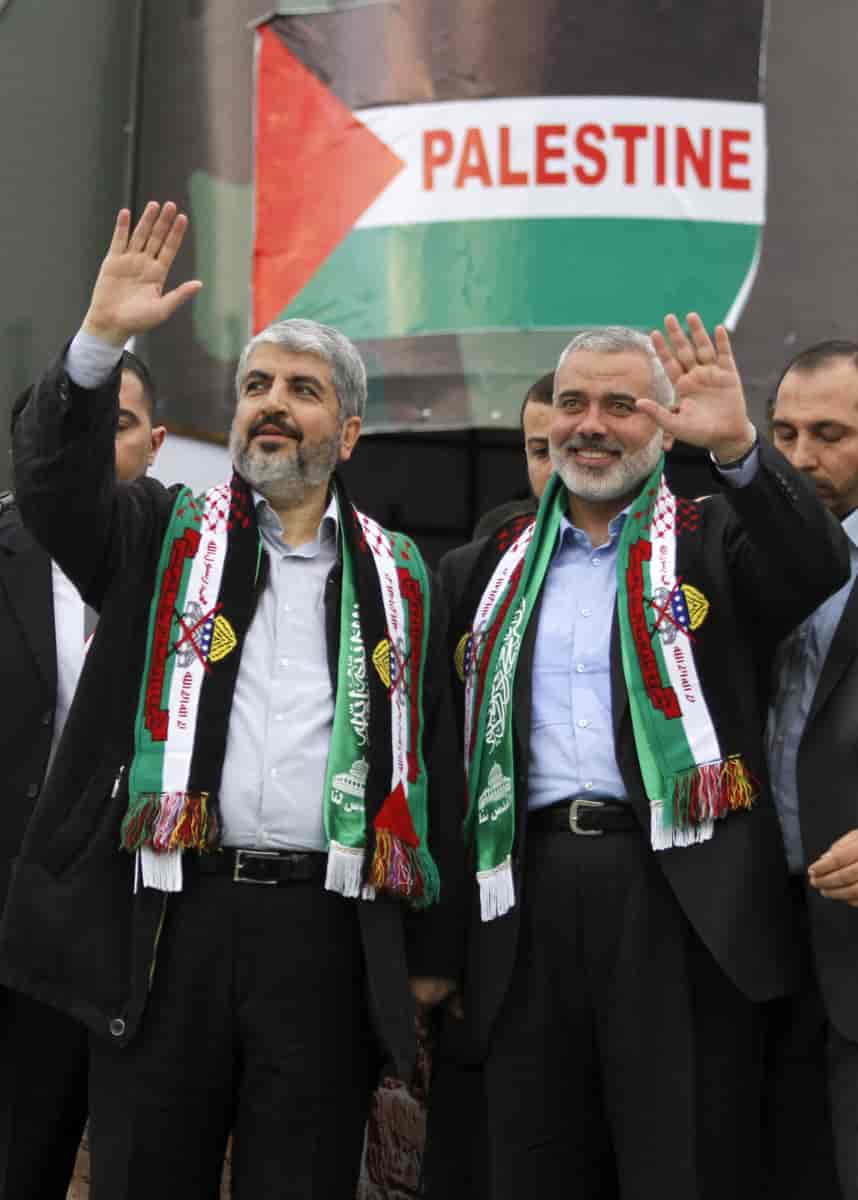 Hamas-leder Khaled Mashaal og statsminister Ismail Haniyeh