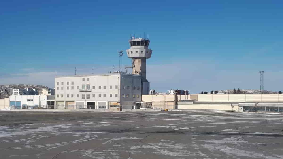 Kontrolltårn på Bodø lufthavn