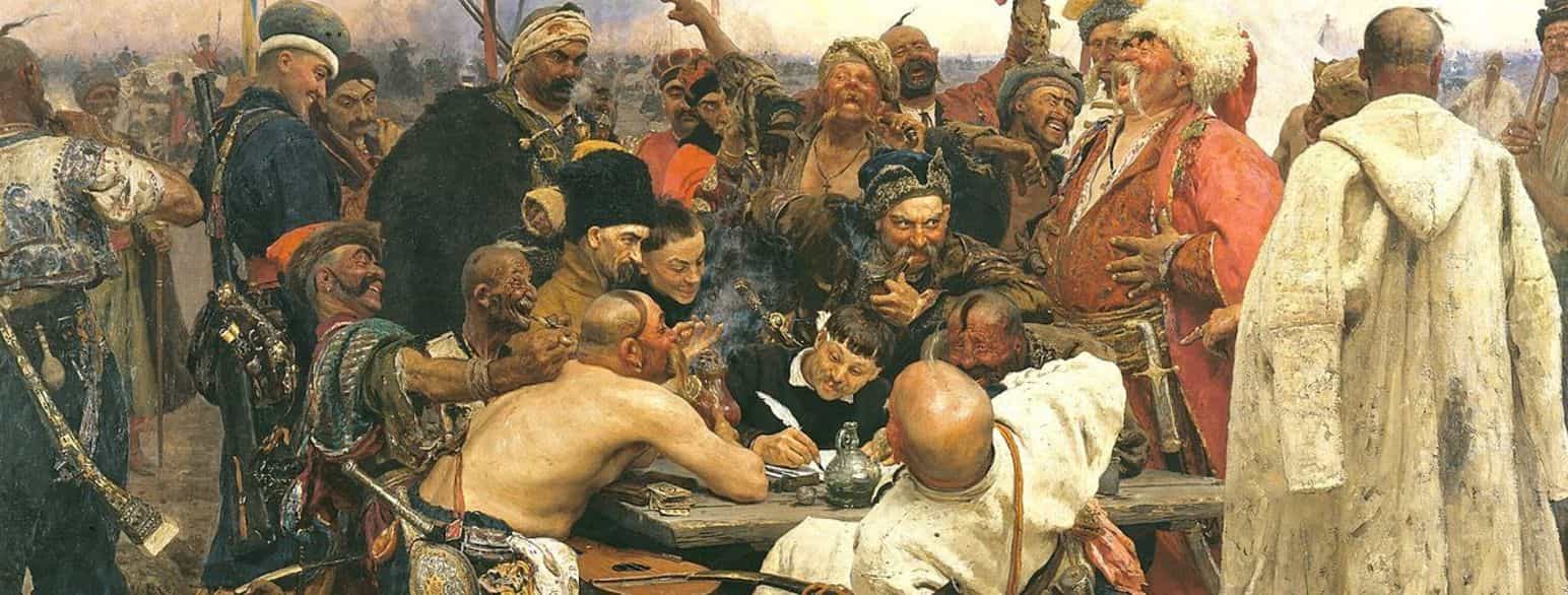 Ukrainske kosakker skriver brev til den osmanske sultaten, der de avslår å bli en del av hans rike