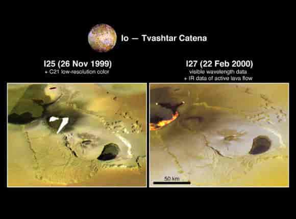 Vulkanutbrot på Io