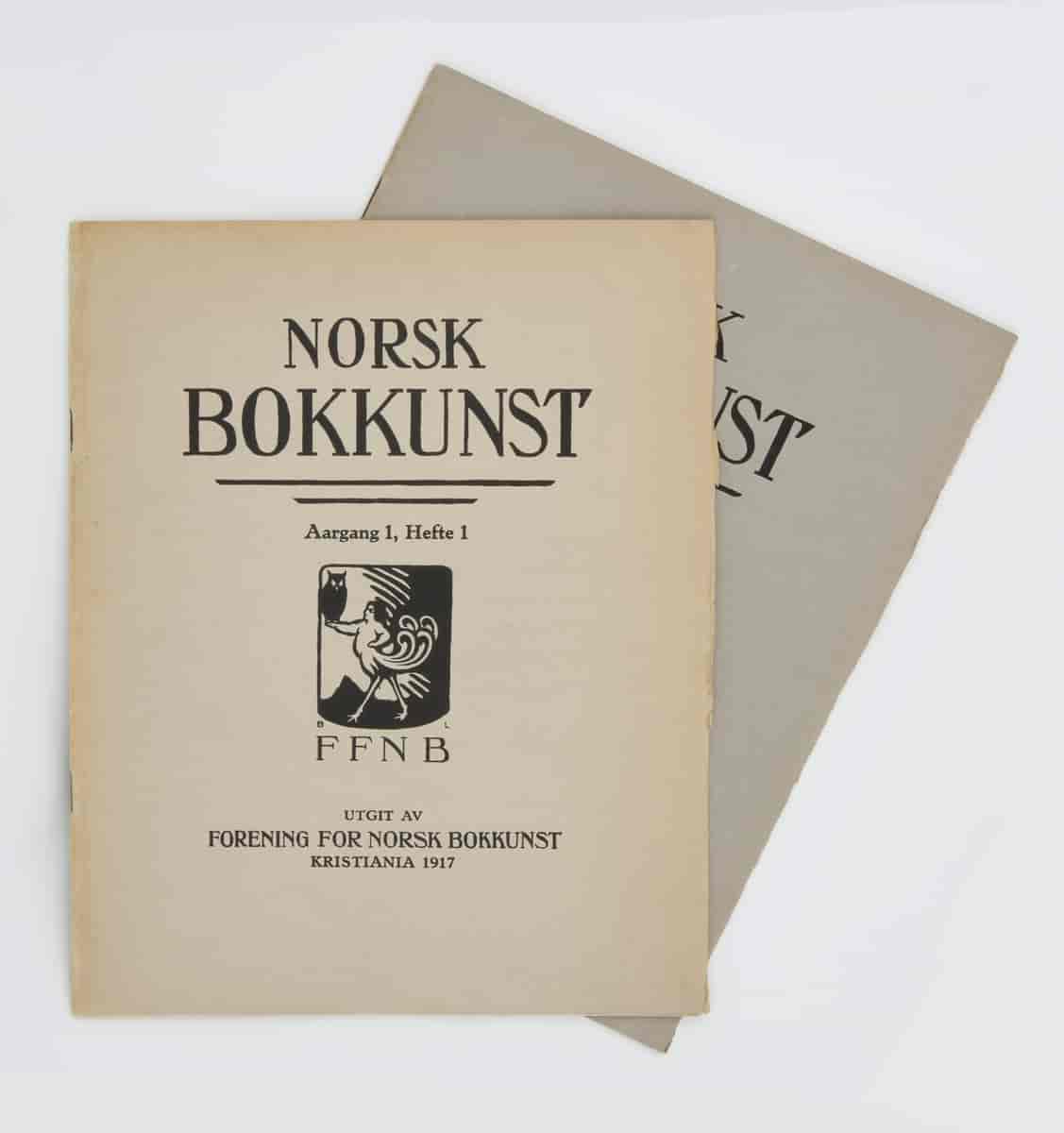 Foto av tidsskriftet Norsk Bokkunst, 1917