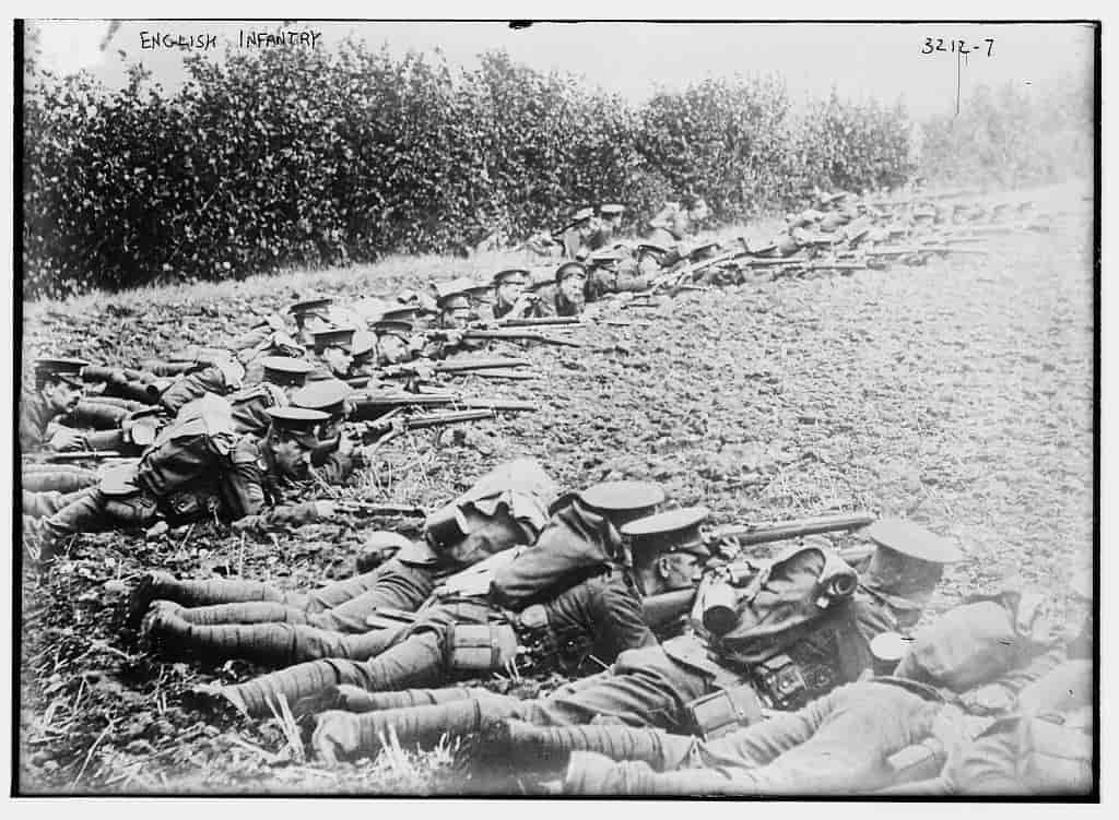 Britisk infanteri, første verdenskrig