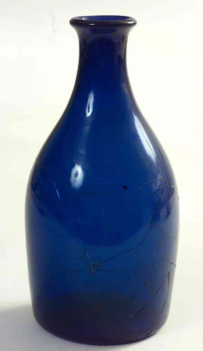 Koboltblå flaske