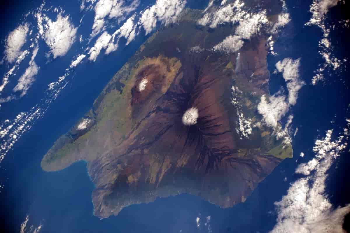 Hawaii sett fra verdensrommet