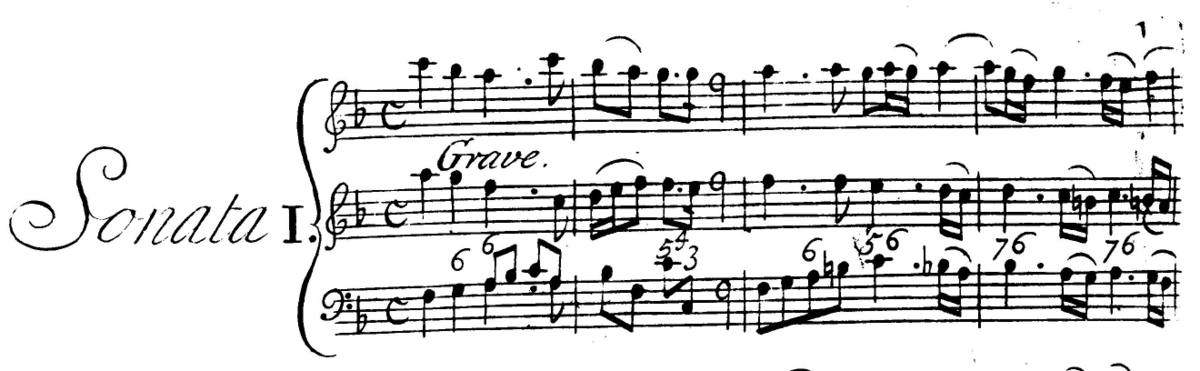 Sonata 1 fra Triosonater, op.1, 1681