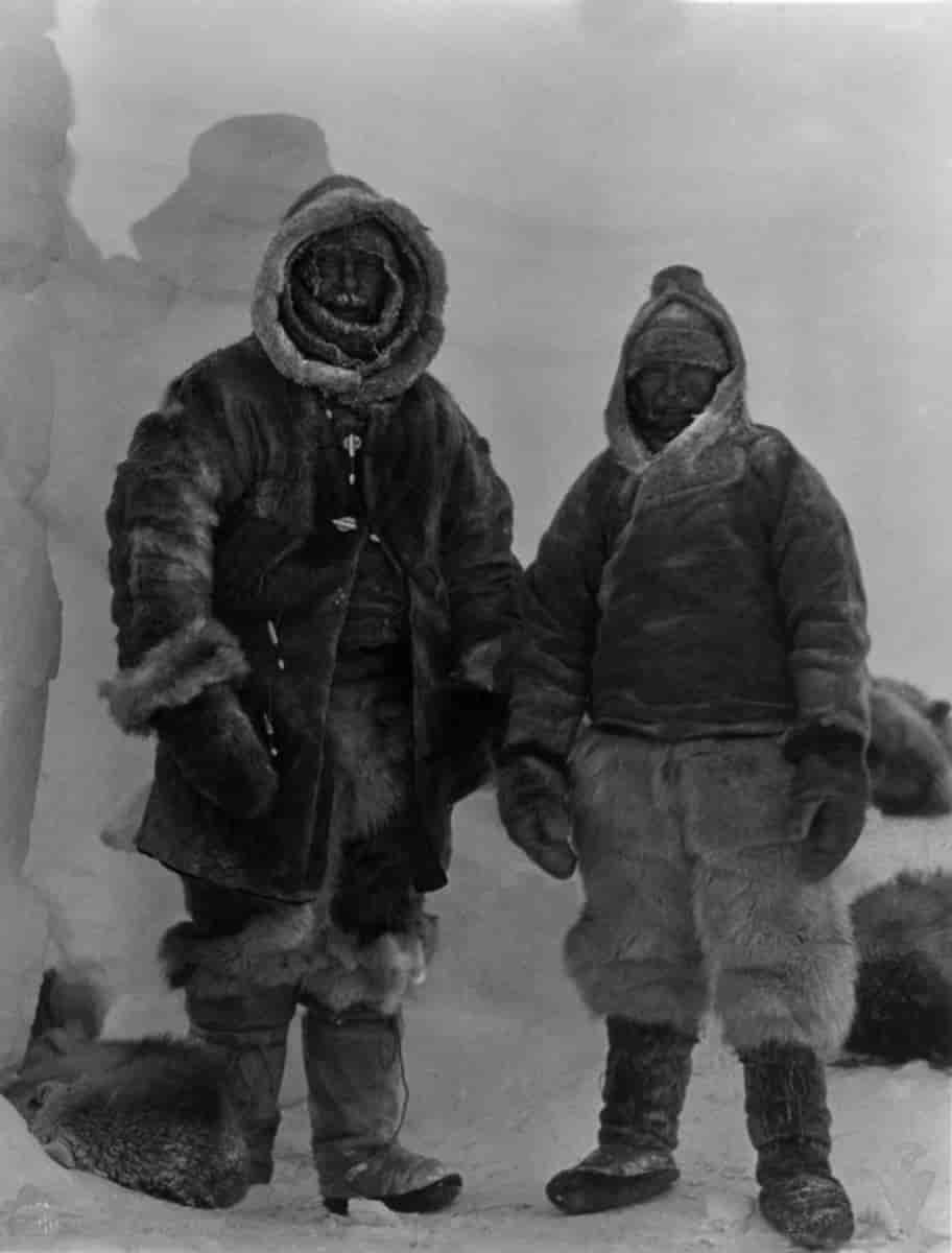 Alfred Wegener og Rasmus Villumsen, Grønland 2. november 1930.