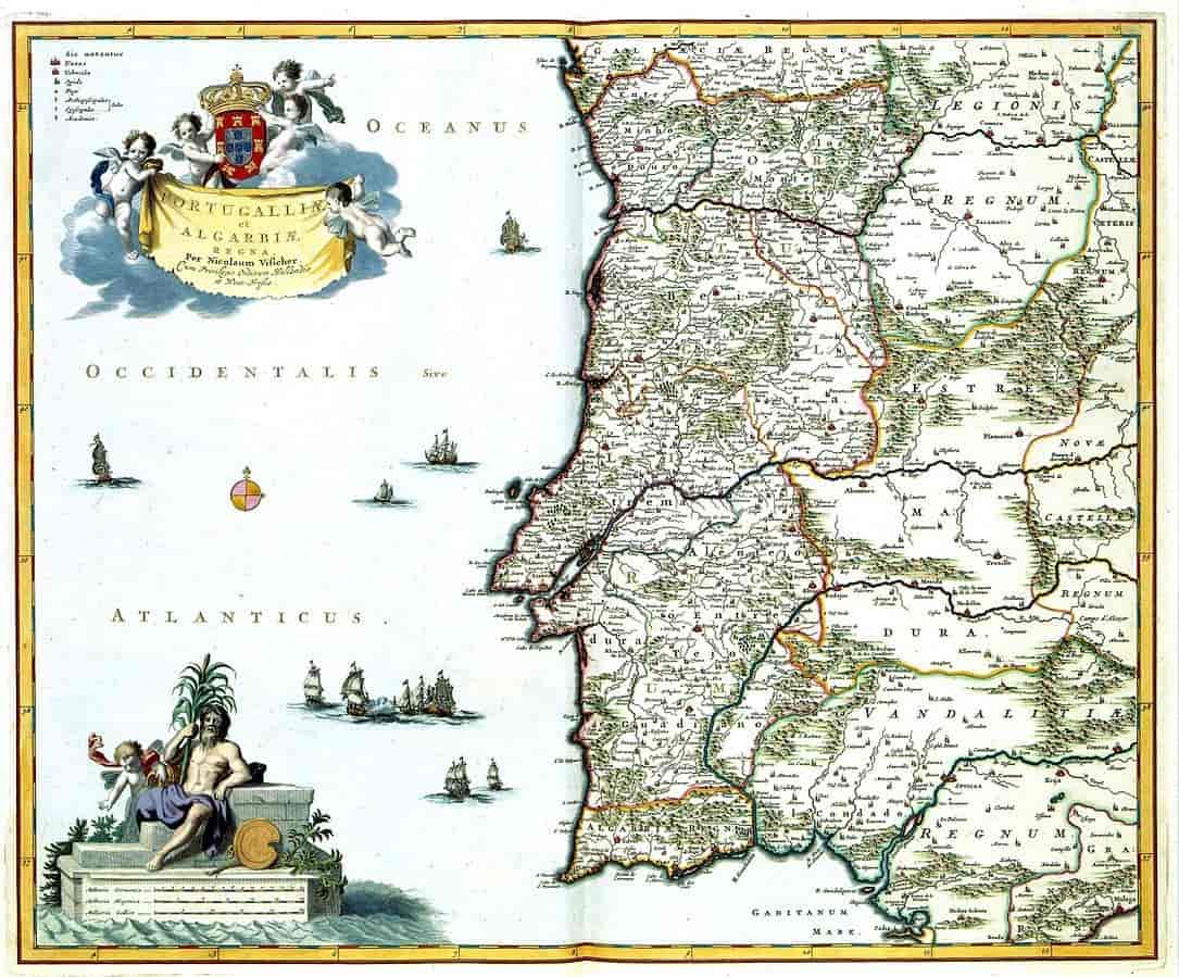 Kart over Portugal
