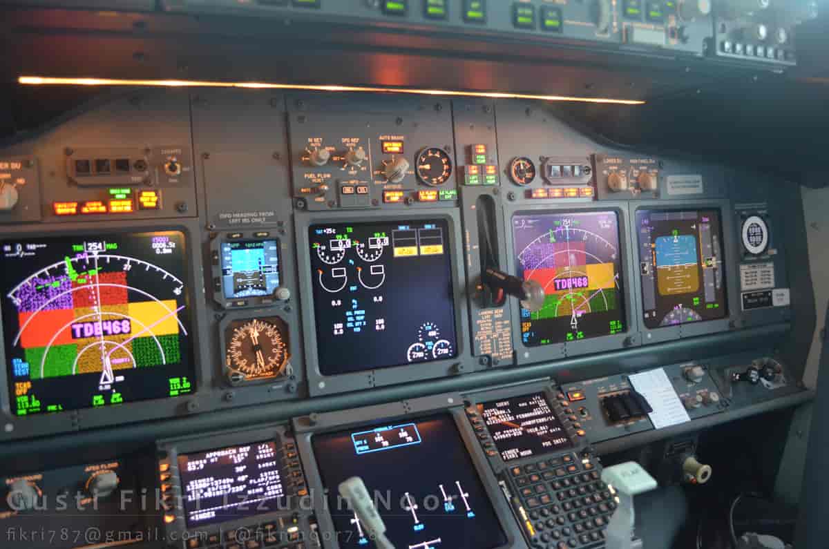Illustrasjonfoto fra cockpit