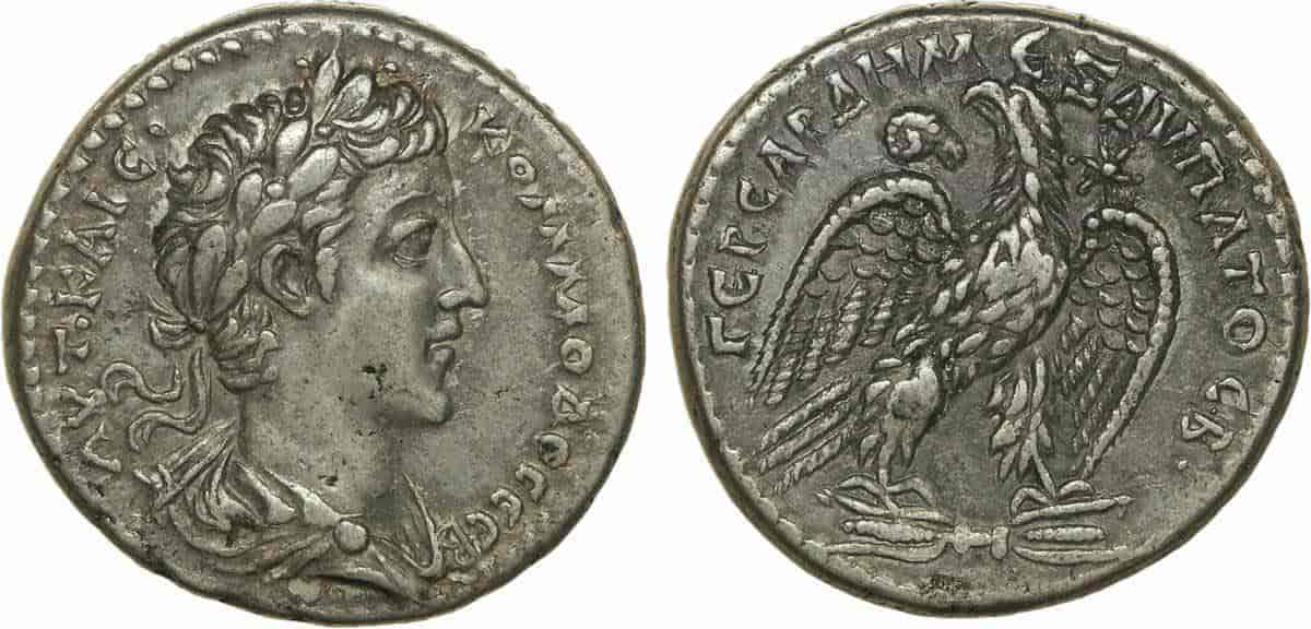 Mynt preget av Commodus