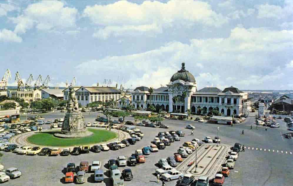 Jernbanestasjonen og havna i Lourenço Marques (Maputo), ca. 1965