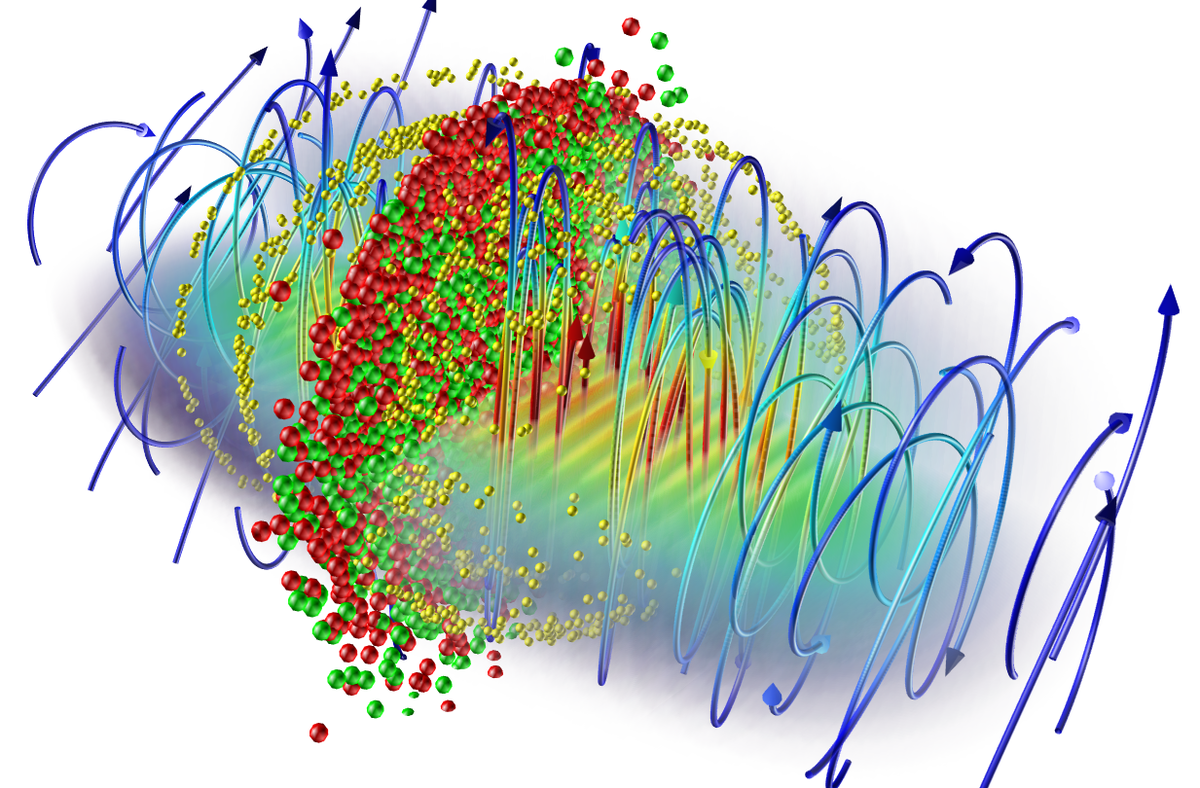 Illustrasjon av hvordan et elektron-positron plasma kan dannes.