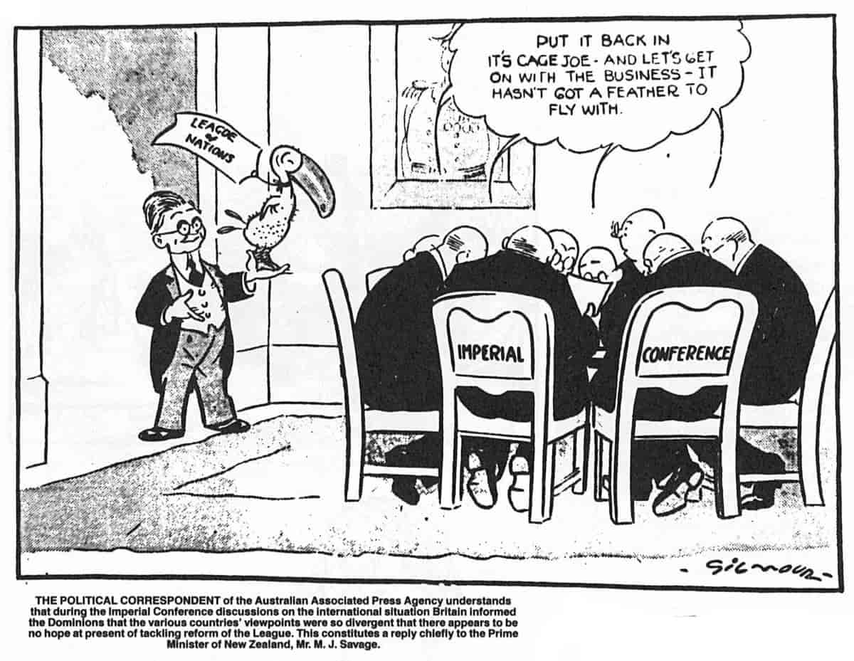 Satiretegning fra 1937