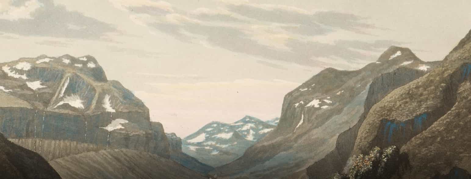 Kvamskleiva og fjellene vest for Vangsmjøse i Valdres