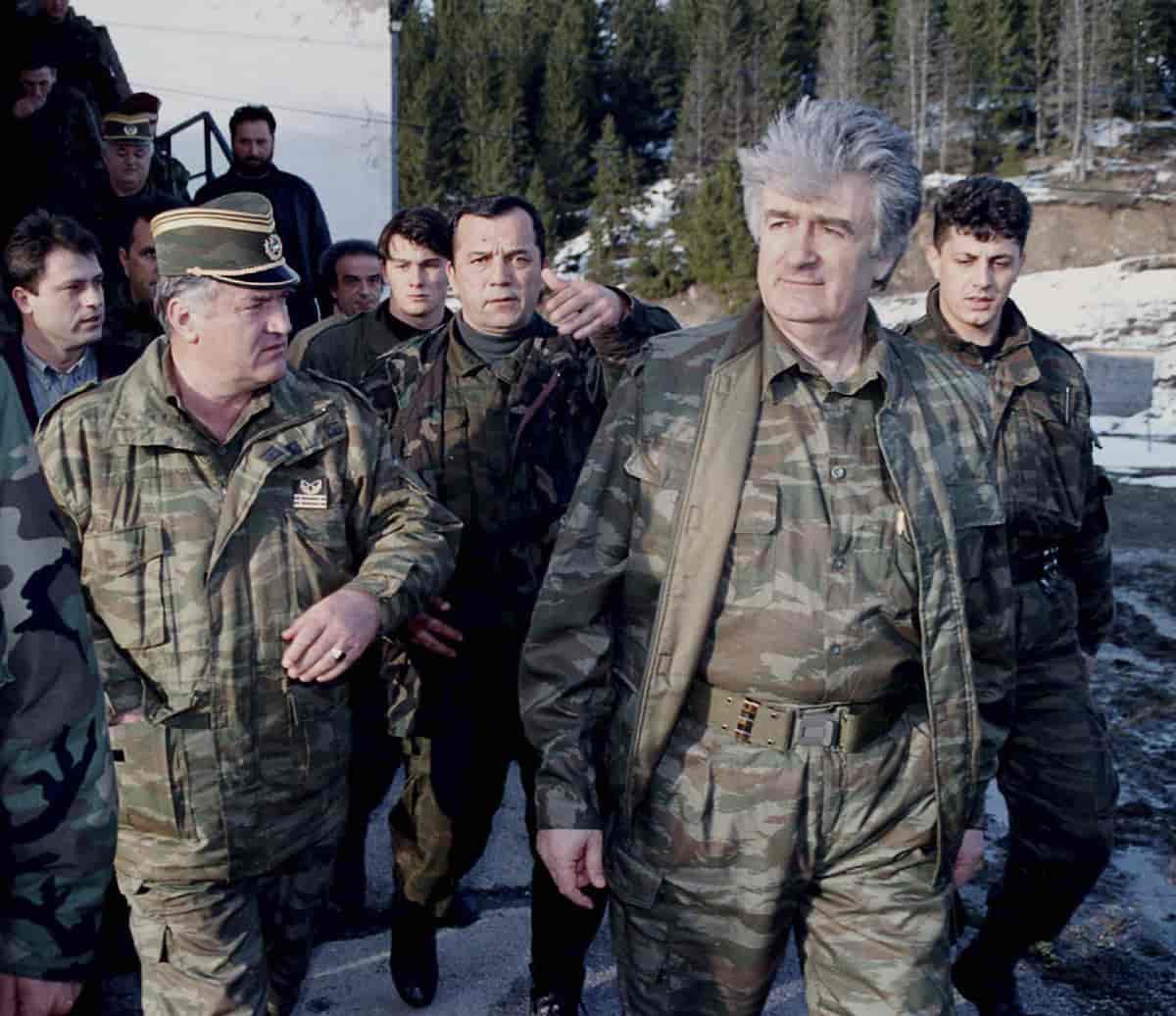 Radovan Karadzic og Ratko Mladic