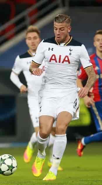 Alderweireld for Tottenham mot CSKA Moskva i Mesterligaen 27. september 2016