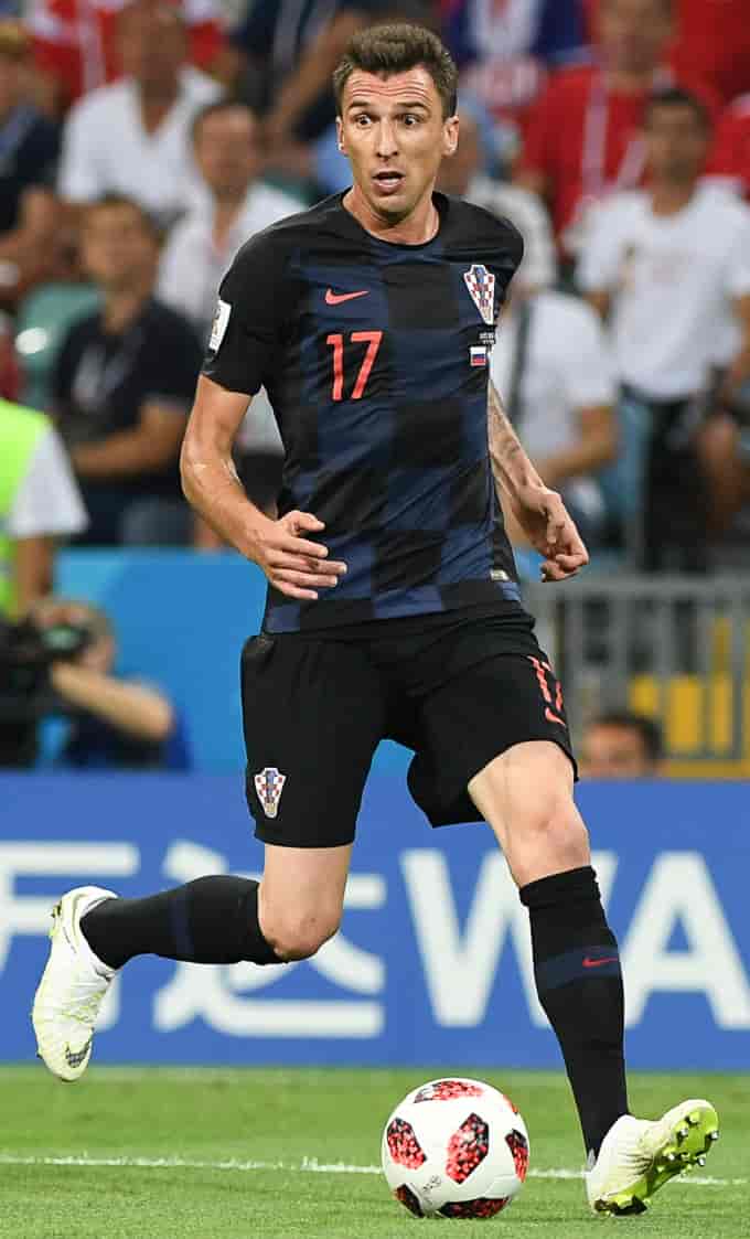 Mandžukić under VM i Russland 7. juli 2018.