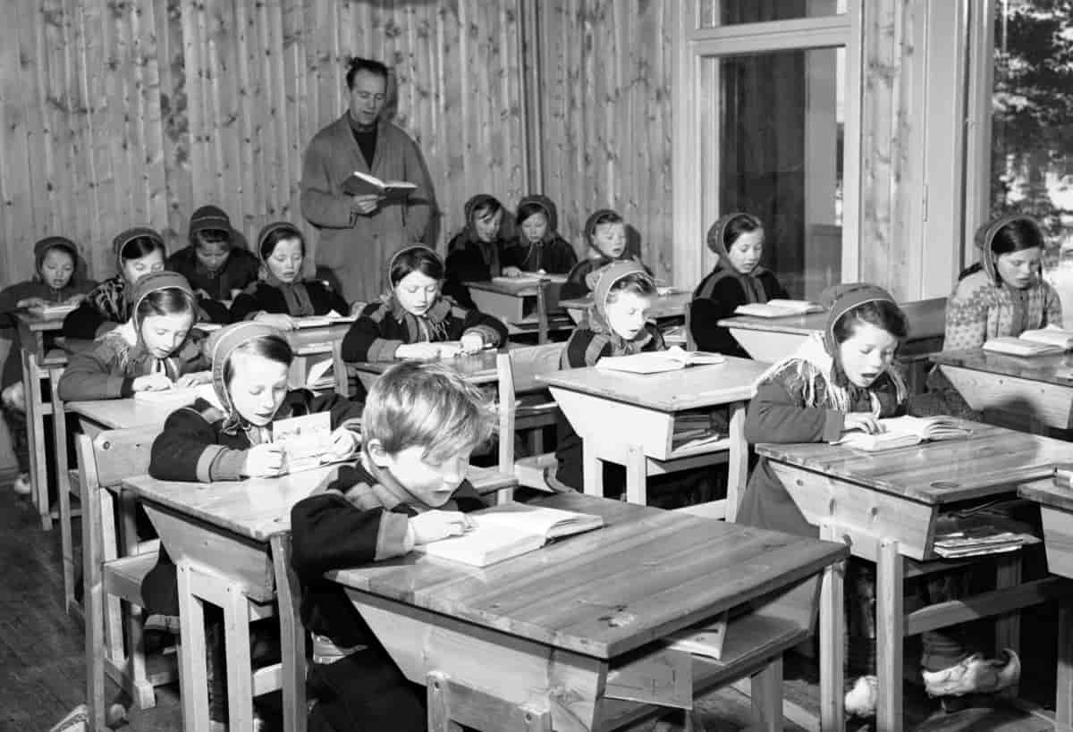 Samiske barn på internatskole